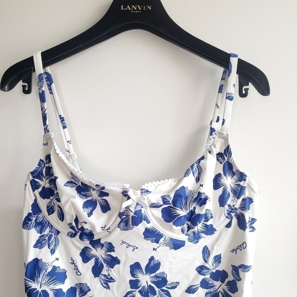 New Solid & Striped Taylor Bow Embellished Aloha Floral Print Swimsuit Large - Picture 13 of 17